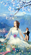 The Poet and his Mistress (Original) (Signed)