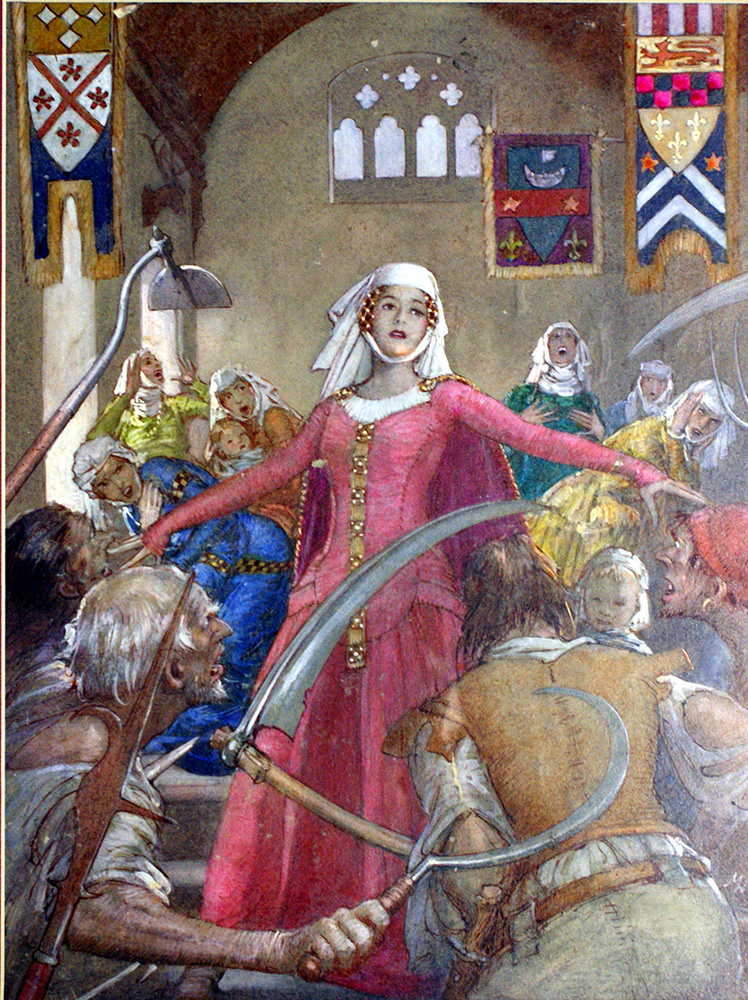 The French Peasant Revolt (Original) (Signed) art by John Millar Watt Art at The Illustration Art Gallery
