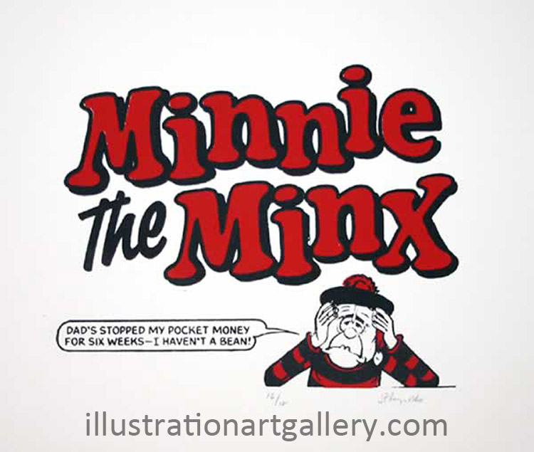 Minnie the Minx 'Pocket Money' (Limited Edition Print) (Signed)