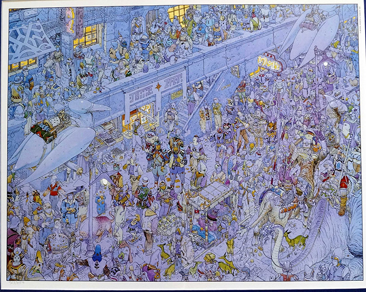 The Street 6 (Limited Edition Print) by City of Fire (Moebius & Darrow) Art at The Illustration Art Gallery