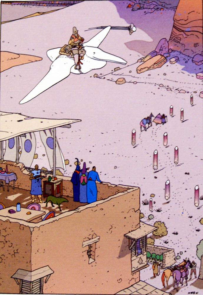 Flight (Limited Edition Print) art by Moebius (Jean Giraud) Art at The Illustration Art Gallery