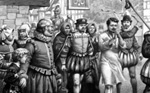 Henri III scourged through the streets of Paris (Original)