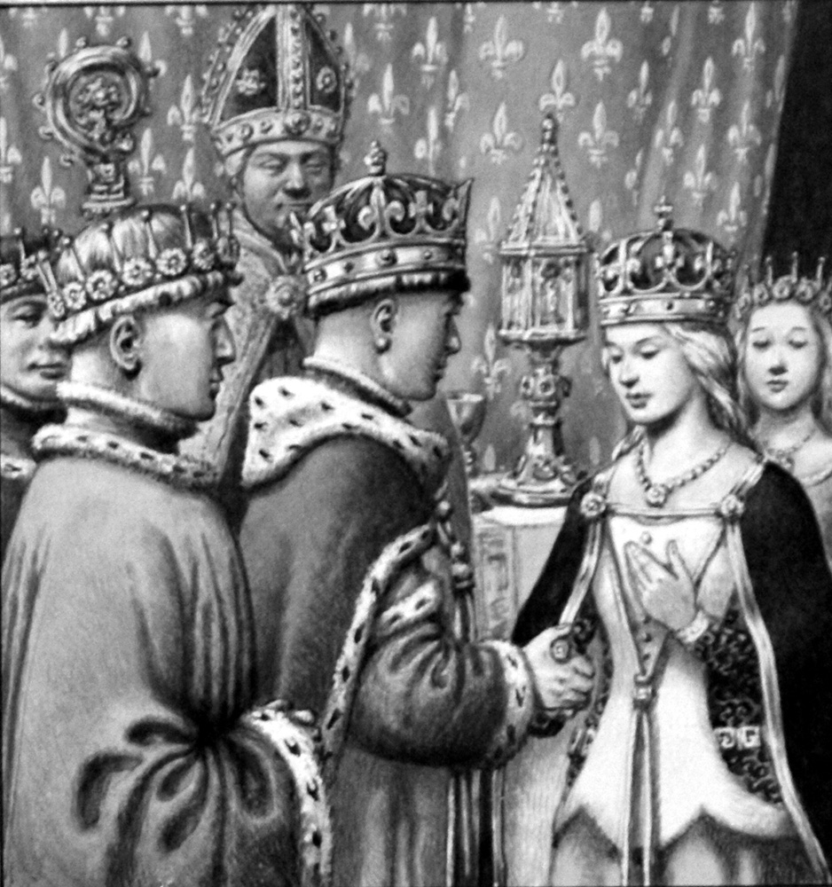 Marriage of Henry V & Katherine of France (Original) art by British History (Pat Nicolle) at The Illustration Art Gallery
