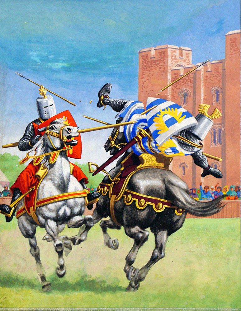 The Joust (Original) art by British History (Pat Nicolle) at The Illustration Art Gallery
