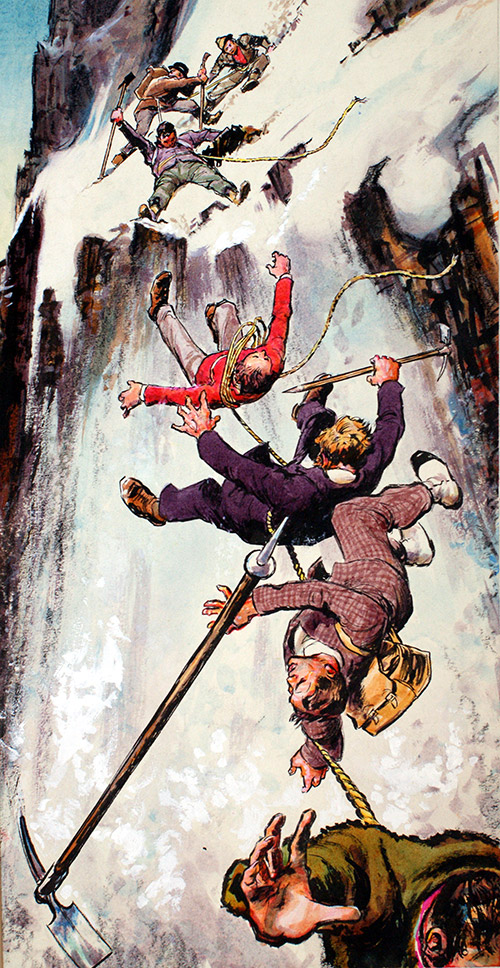 Falling off the Matterhorn (Original) by Patrick Nicolle Art at The Illustration Art Gallery