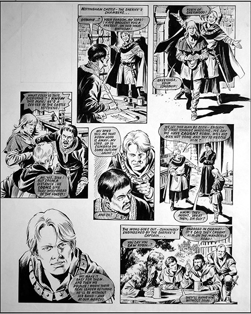 Robin of Sherwood: Herne and the Bloodstone (TWO pages) (Originals) by Robin of Sherwood (Mike Noble) Art at The Illustration Art Gallery