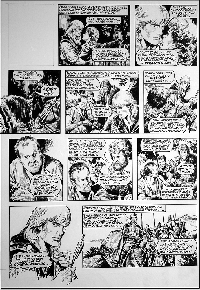 Robin of Sherwood: Coastal Raiders (TWO pages) (Originals) art by Robin of Sherwood (Mike Noble) Art at The Illustration Art Gallery