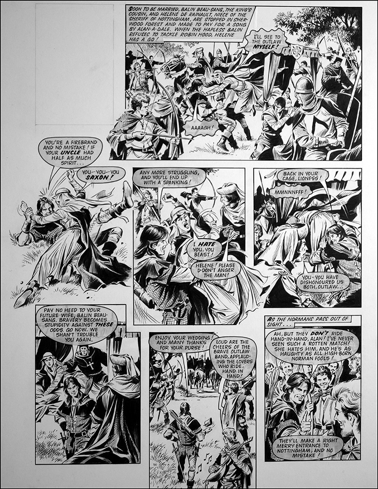 Robin of Sherwood: A Trap (TWO pages) (Originals) art by Robin of Sherwood (Mike Noble) Art at The Illustration Art Gallery