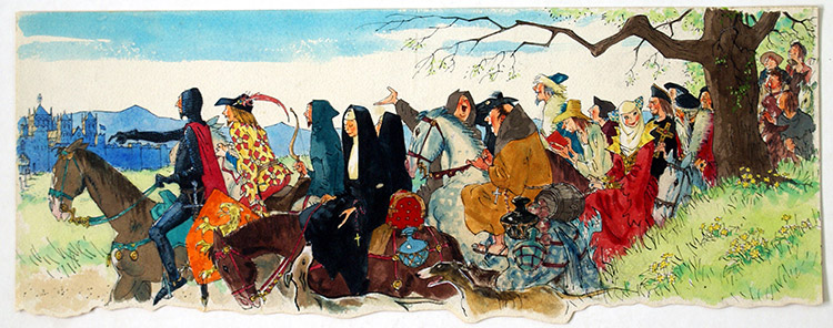 The Canterbury Tales (Original) by Richard O Rose at The Illustration Art Gallery