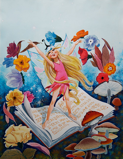 Euphoric Fairy Spell (Original) by Jose Ortiz Art at The Illustration Art Gallery