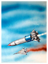 Thunderbirds Aircraft SOS (Original) (Signed)