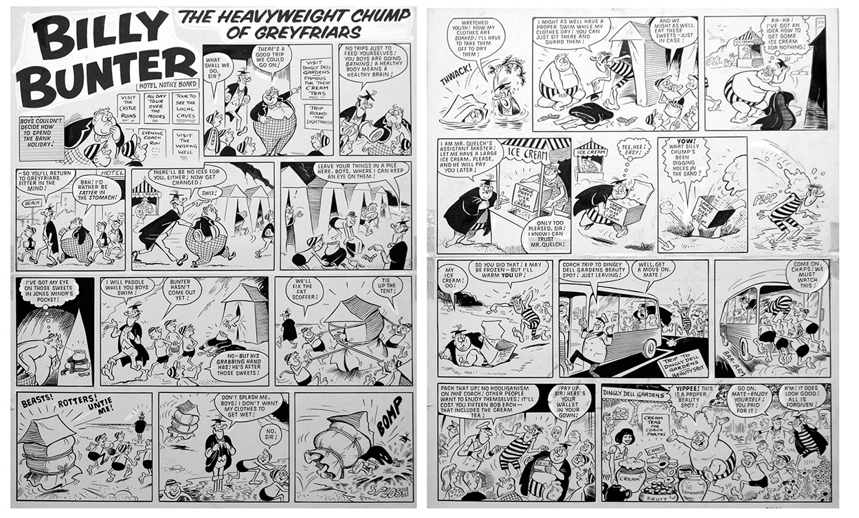 Billy Bunter - Fun In The Sun (TWO pages) (Original)