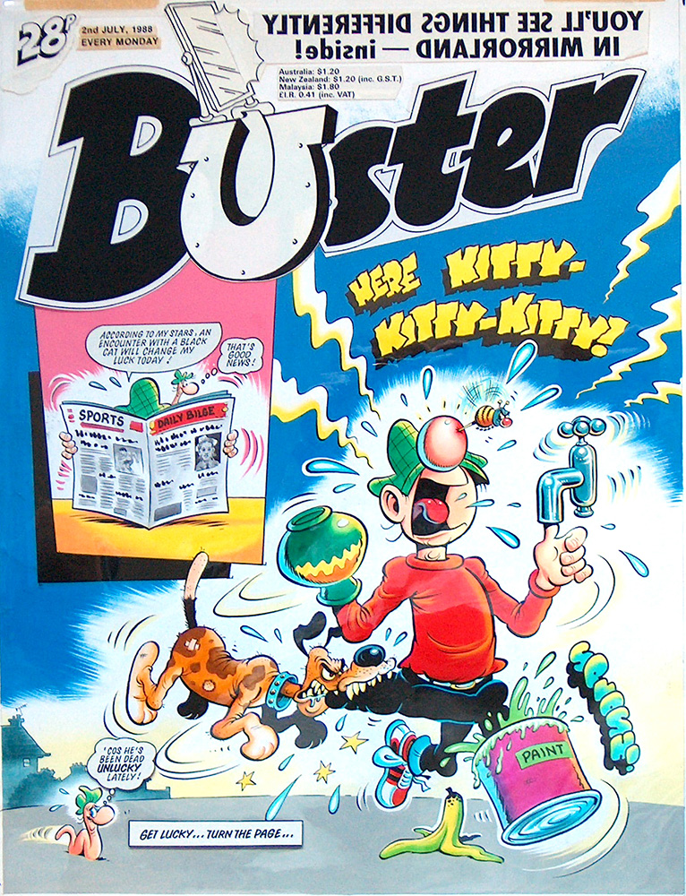 Buster 2nd July 1988 cover art (Original)