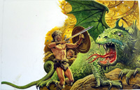 Myths and Legends: Siegfried the Dragon Slayer (Original) (Signed)