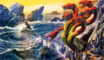 Scylla Attacking Odysseus's Ship (Original)