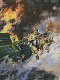 Battle Picture Library Cover 174  'Blaze of Action' art by Jordi Penalva