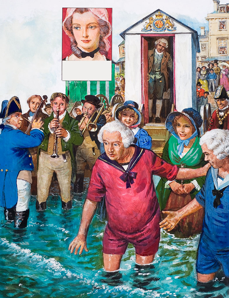 King George III at Weymouth (Original) art by Ken Petts at The Illustration Art Gallery