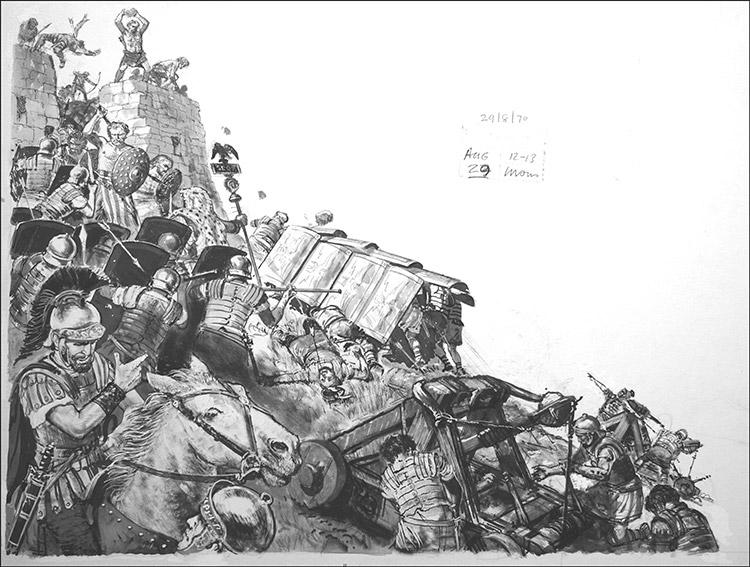 The Defeat of Caractacus (Original) by Ken Petts at The Illustration Art Gallery