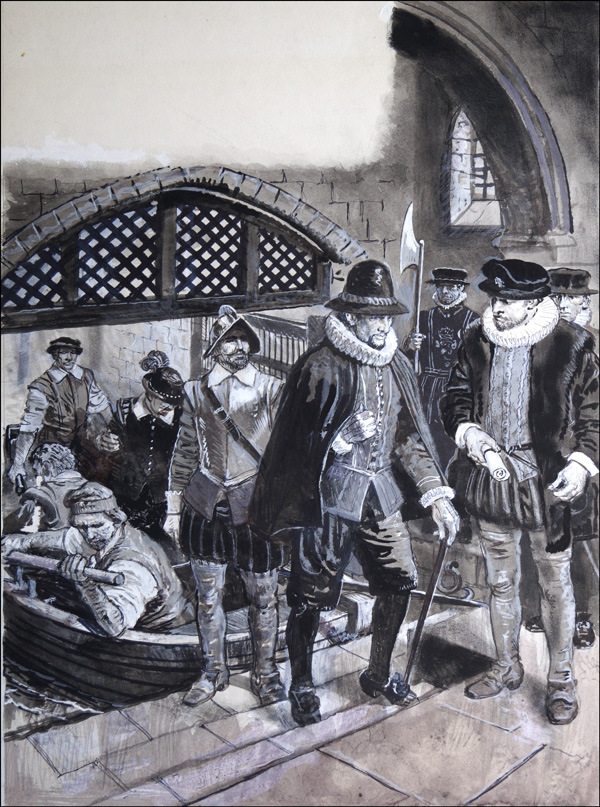 Treachery in the Tower (Original) by Ken Petts at The Illustration Art Gallery
