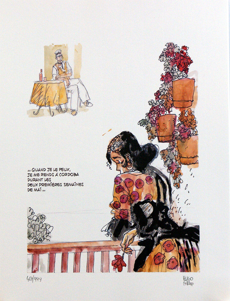 Corto Maltese and the Lady (Limited Edition Print) (Signed)