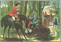 Dick Turpin and the Blue Dwarf Prevent a Cruel Crime art by Robert Prowse