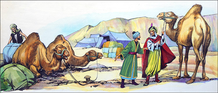 Mahmud and the Magic Ring (Original) by Nadir Quinto Art at The Illustration Art Gallery