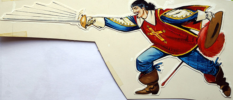 Musketeer in Action (Original) by Nadir Quinto Art at The Illustration Art Gallery