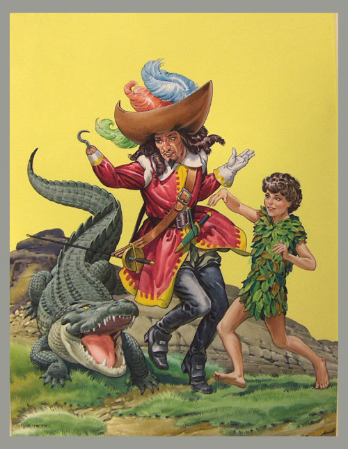 Captain Hook 1 (Original) by Peter Pan (Nadir Quinto) at The Illustration Art Gallery