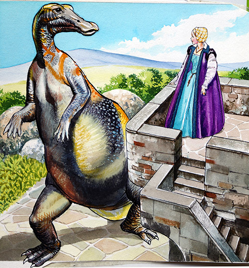 The Lady and the Dragon: Fancy a Ride? (Original) by The Lady and the Dragon (Quinto) at The Illustration Art Gallery