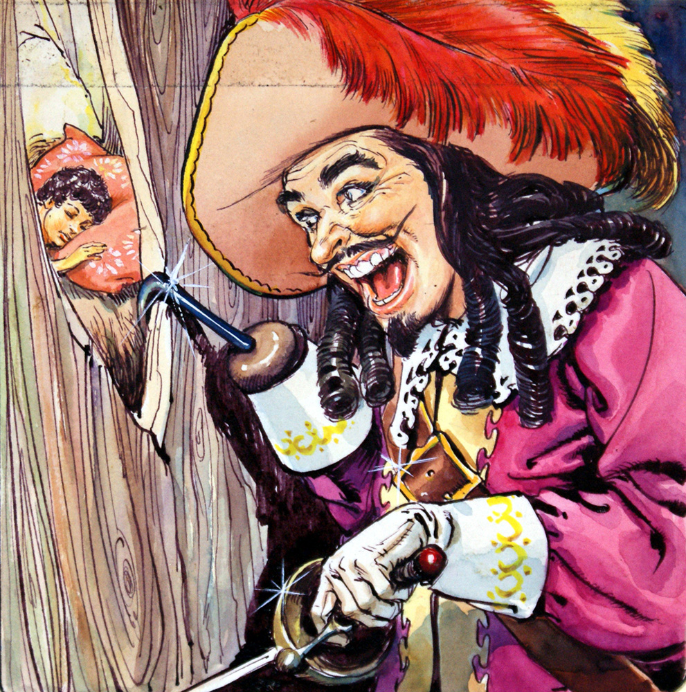 Peter Pan and Captain Hook (Original) art by Peter Pan (Nadir Quinto) at The Illustration Art Gallery
