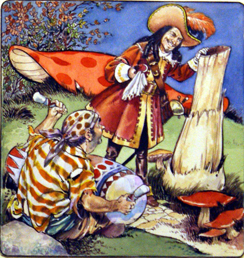 Peter Pan: Captain Hook and the Toadstool (Original) by Peter Pan (Nadir Quinto) at The Illustration Art Gallery