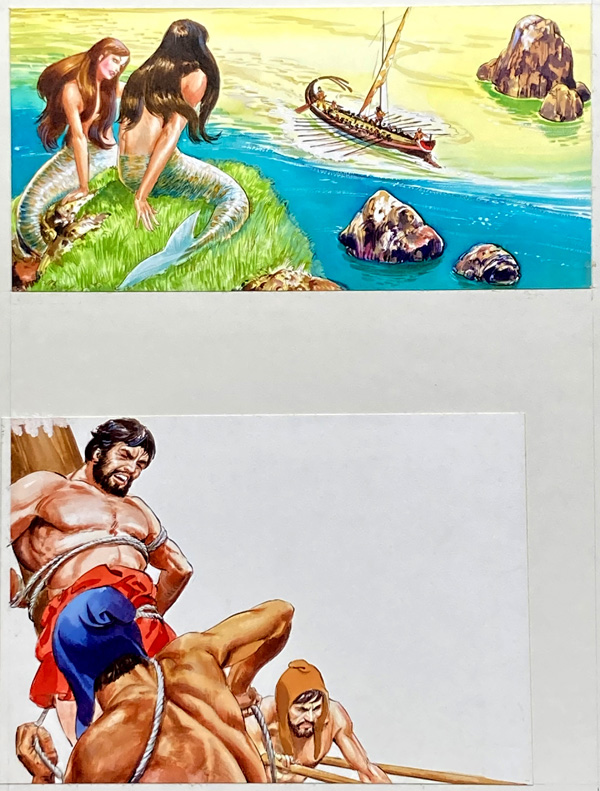 Odysseus and the Sirens (Original) by Nadir Quinto Art at The Illustration Art Gallery