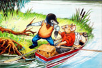 Rat helps Mole Aboard (Original)