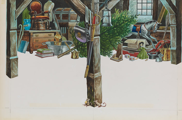 The Little Fir Tree: Forgotten Inside the House (Original) by The Little Fir Tree (Ron Embleton) at The Illustration Art Gallery