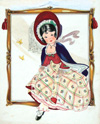Grandma sitting in a frame (Original)