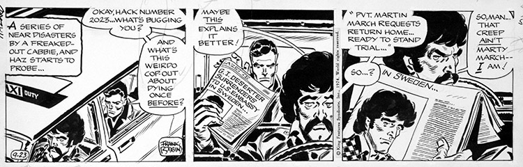 Johnny Hazard daily strip JH9-23 (Original) (Signed) by Frank Robbins at The Illustration Art Gallery