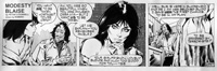 Peter O'Donnell's Modesty Blaise daily 6957 (Original) (Signed)