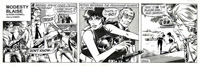 Modesty Blaise daily strip 9943 - Dropping Like Flies (Original)