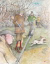 The Uncontrollable Gundog (Limited Edition Print) (Signed)