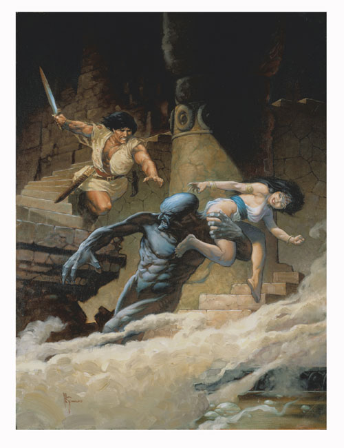 Conan: Savage Nature (Limited Edition Print) (Signed) by Mark Schultz at The Illustration Art Gallery