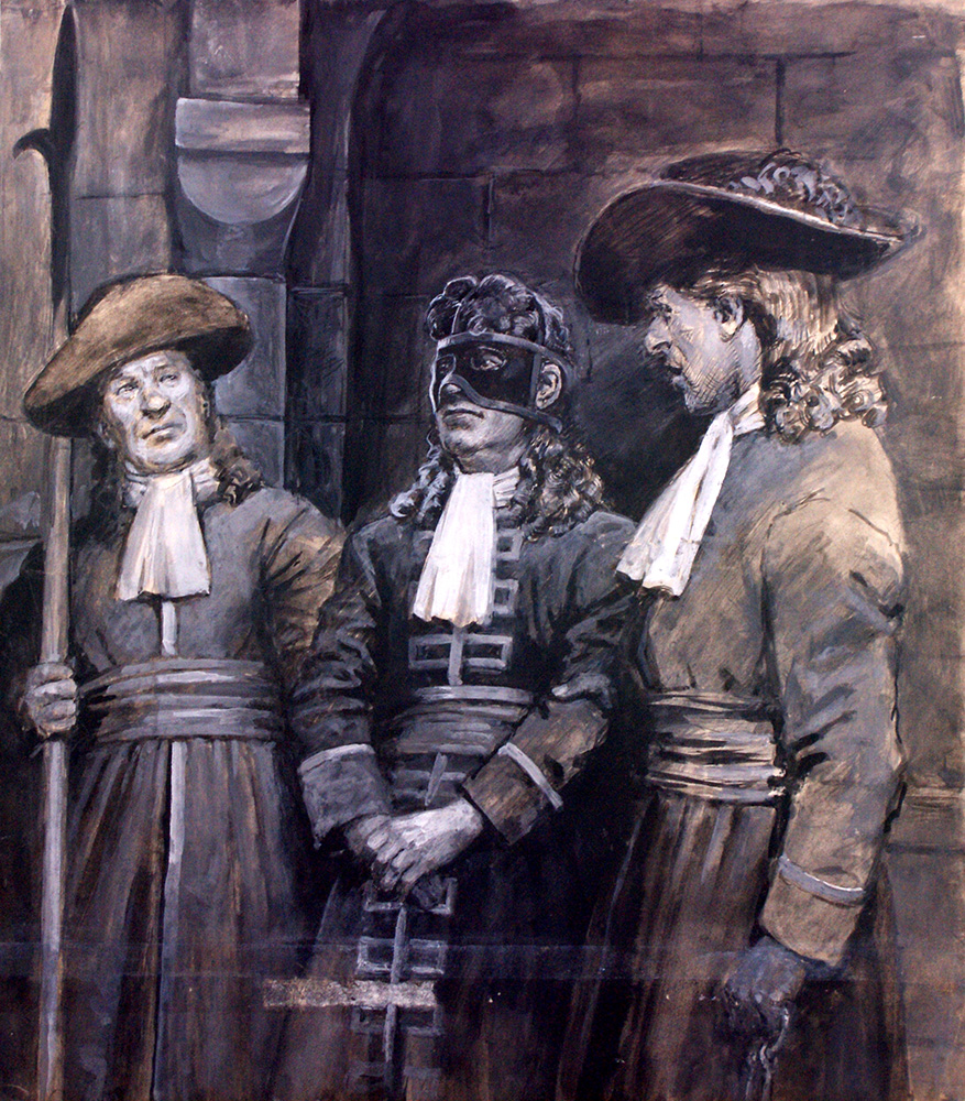 Man in an Iron Mask (Original) art by Septimus Scott at The Illustration Art Gallery