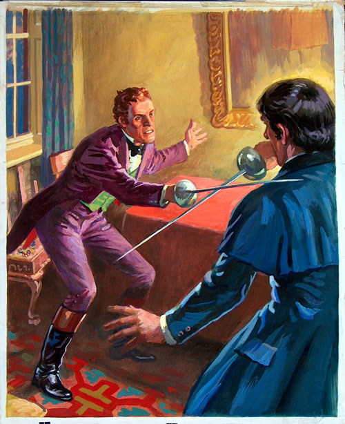 Thriller Picture Library cover #148  'The Picture of Dorian Gray' (Original) by Septimus Scott at The Illustration Art Gallery