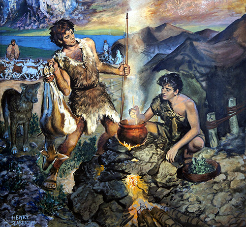Esau Sells His Birthright (Original) by Henry Seabright Art at The Illustration Art Gallery