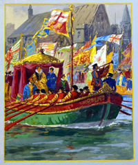 Scene from the Coronation of Elizabeth I - Royal Barge (Original)