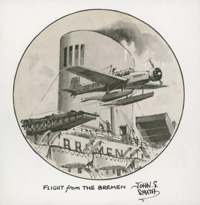 A Flight from the Bremen (Original) (Signed)