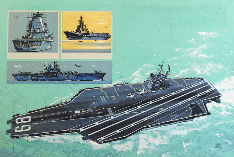 USS Nimitz (Original) (Signed) by John S Smith at The Illustration Art Gallery