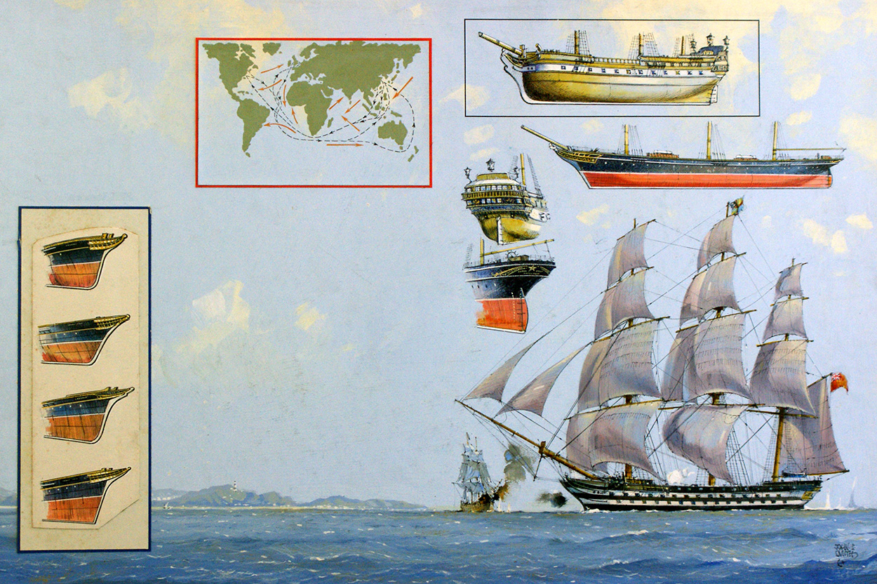 Maritime England Clipper Ships (Original) (Signed) art by John S Smith at The Illustration Art Gallery