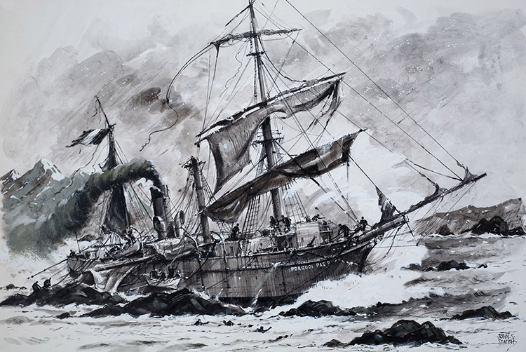 The Ship That Said 'Why Not?' (Original) (Signed) by John S Smith at The Illustration Art Gallery