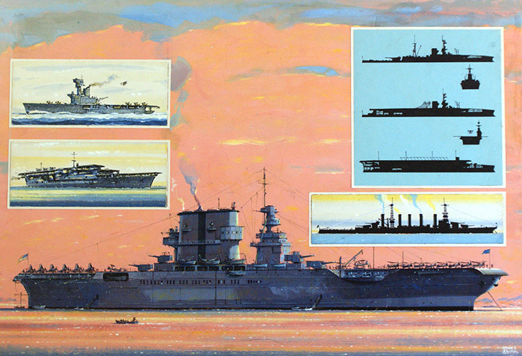 USS Saratoga (Original) (Signed) by John S Smith at The Illustration Art Gallery