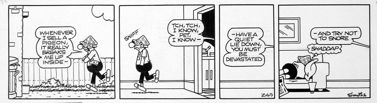 Andy Capp daily strip (26 Feb 1991) (Original) (Signed)